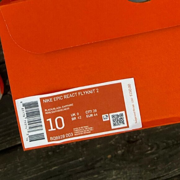 Nike Epic React Flyknit 2 Black Lime Pink Running Shoes Mens BQ8928-003 - Picture 10 of 15